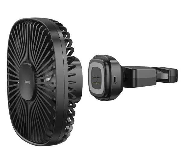 Baseus Wentylator Natural Wind czarny magnetyczny na zagłówek - 1038029 - zdjęcie 4